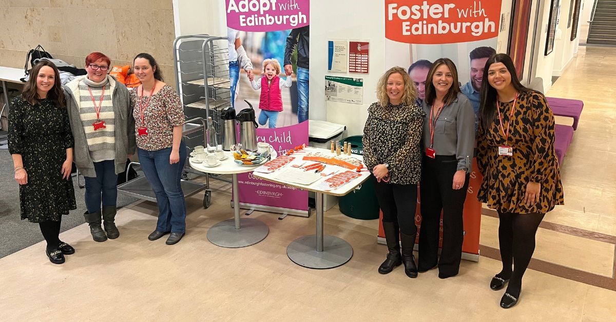Foster/adopt team at drop in ecent